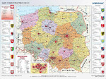 Административная карта Польши 200x150см (по состоянию на 2014 год)