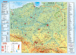Физическая карта Польши с элементами экологии 160x120см